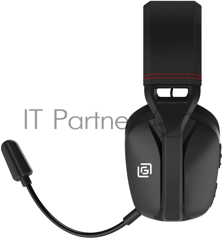 Наушники с микрофоном Оклик HS-L750G черный 1.5м накладные оголовье