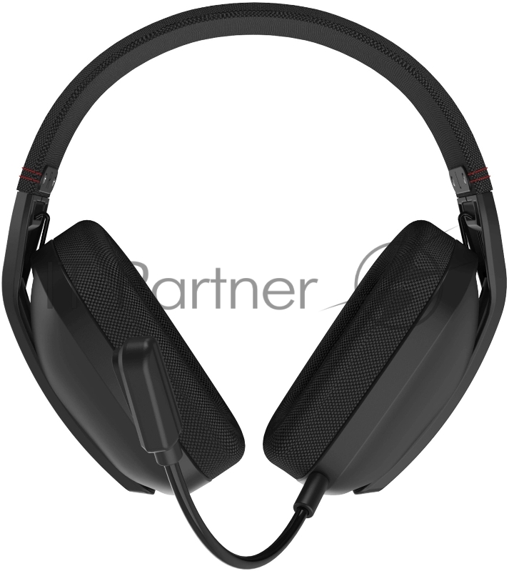 Наушники с микрофоном Оклик HS-L750G черный 1.5м накладные оголовье