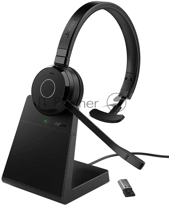 Беспроводная гарнитура Jabra Evolve 65 TE, Link 390a MS Mono Stand (PN: 6693-833-399)