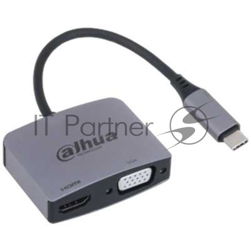 Концентратор Dahua 2-in-1 Adapter USB 3.1 Type-C to HDMI + VGA Docking Station