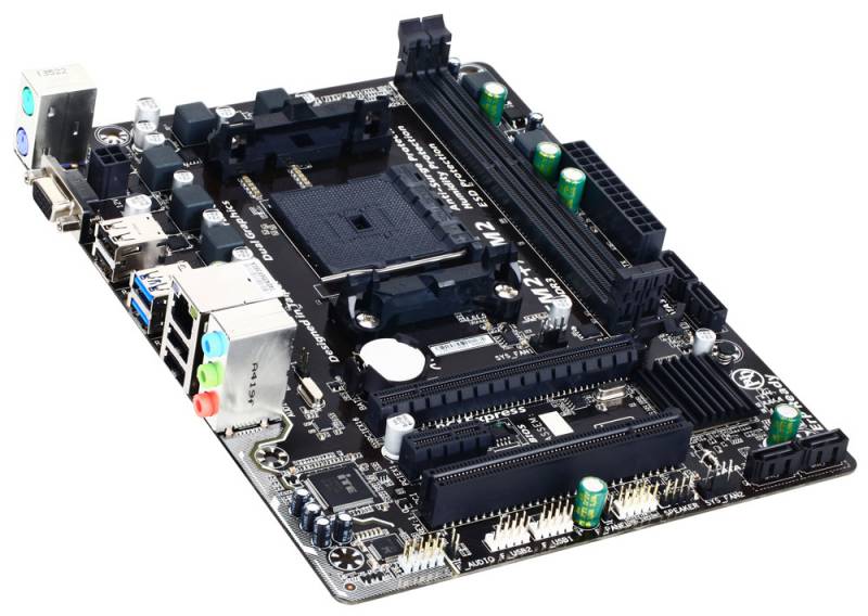 Мат. плата SocketFM2+ GIGABYTE GA-F2A68HM-S1 (AMD A68H, 2xDDR3, SATA III, RAID, PCI-E, D-Sub, 1Гбит LAN, USB3.0, mATX)