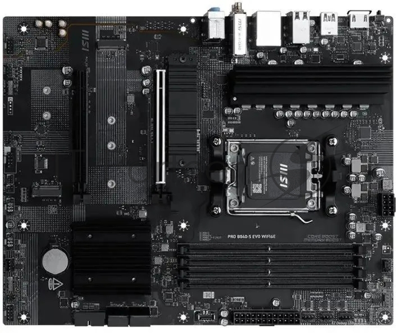Материнская плата MSI PRO B840-S EVO WIFI6E Socket AM5 AMD B840 4xDDR5 ATX AC`97 8ch(7.1) 2.5Gg RAID+HDMI
