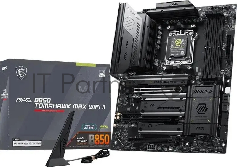 Материнская плата MSI MAG B850 TOMAHAWK MAX WIFI II Socket AM5 AMD B850 4xDDR5 ATX AC`97 8ch(7.1) 5Gigabit RAID+HDMI