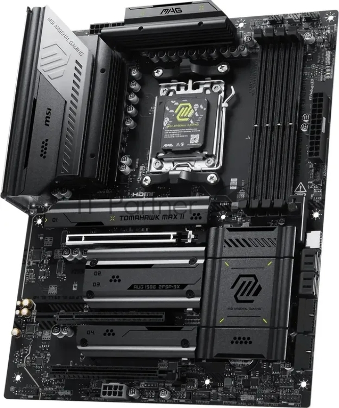 Материнская плата MSI MAG B850 TOMAHAWK MAX WIFI II Socket AM5 AMD B850 4xDDR5 ATX AC`97 8ch(7.1) 5Gigabit RAID+HDMI
