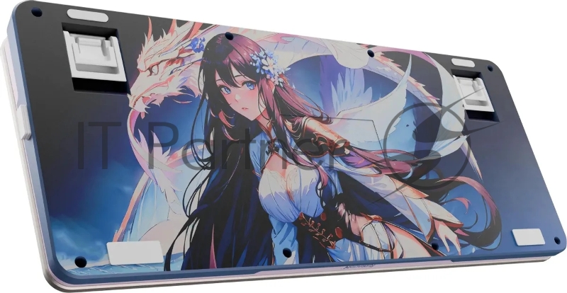 Клавиатура Redragon Flekact Pro гибридная, USB Type-A, Bluetooth, радиоканал, фиолетовый