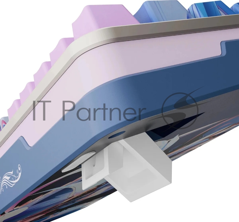 Клавиатура Redragon Flekact Pro гибридная, USB Type-A, Bluetooth, радиоканал, фиолетовый