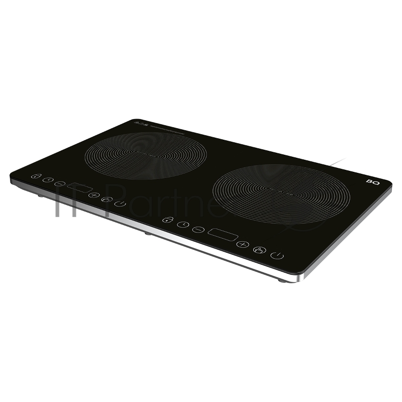 Электрическая плита индукционная BQ HP105W Black NEW мощность 3500 Вт, сенсорное управление, 8 уровней мощности, 2 конфорки, размер варочной поверхности 190 мм, материал корпуса: пластик, стеклокерамика, таймер до 3 часов, LED-дисплей, автоотключение