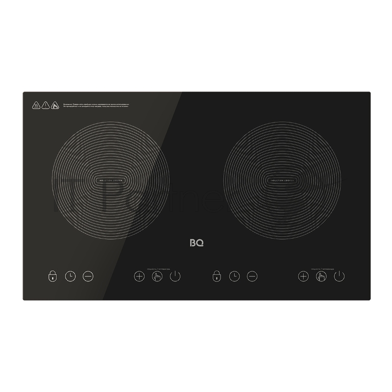 Электрическая плита индукционная BQ HP105W Black NEW мощность 3500 Вт, сенсорное управление, 8 уровней мощности, 2 конфорки, размер варочной поверхности 190 мм, материал корпуса: пластик, стеклокерамика, таймер до 3 часов, LED-дисплей, автоотключение