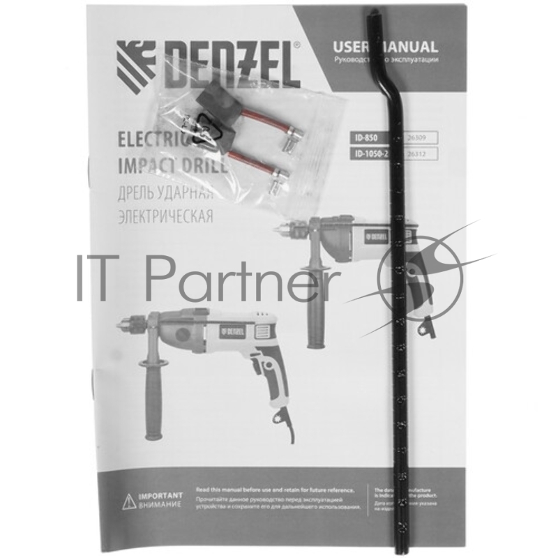 Дрель ударная IDD-850, 850 Вт, 0-2800 об/мин, 44800 уд/мин// Denzel