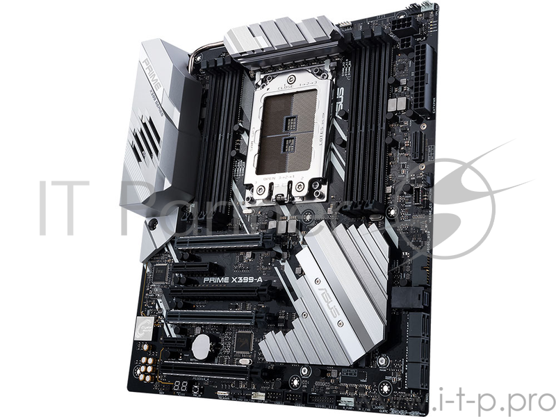 Мат. плата SocketTR4 ASUS PRIME X399-A (AMD X399, 8xDDR4, M.2, U.2, SATA III, RAID, 4xPCI-E, 1Гбит LAN, USB3.1, E-ATX)