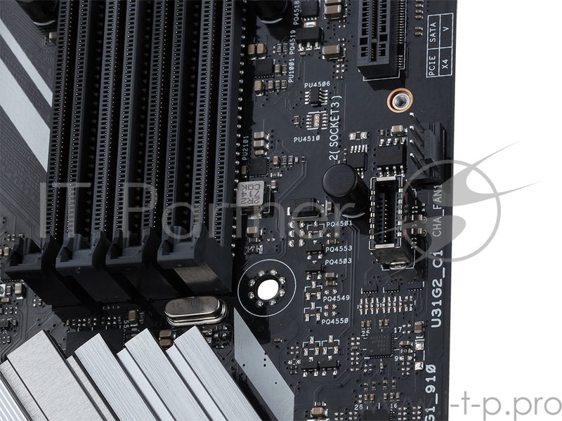 Мат. плата SocketTR4 ASUS PRIME X399-A (AMD X399, 8xDDR4, M.2, U.2, SATA III, RAID, 4xPCI-E, 1Гбит LAN, USB3.1, E-ATX)