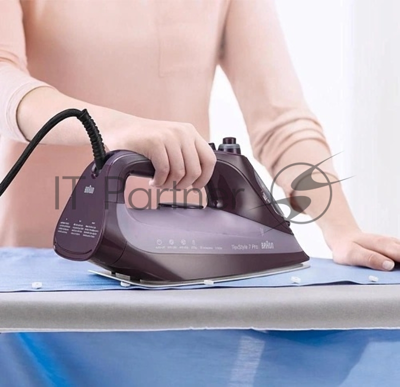 Утюг Braun SI7181VI сиреневый/фиолетовый, 3100 Вт, 50 г/мин, 230 г/мин, 300 мл