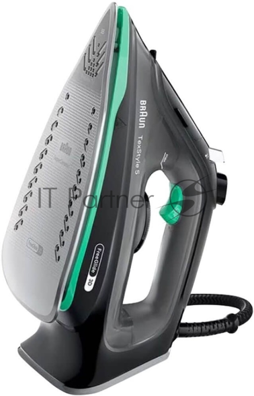 Утюг Braun SI5277GR зеленый/черный, 2700 Вт, 50 г/мин, 220 г/мин, 300 мл
