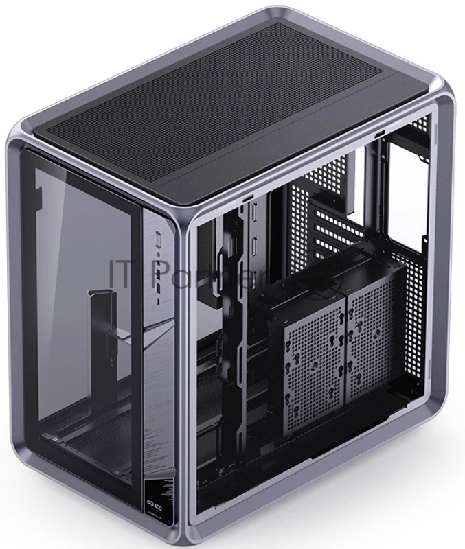 Корпус без блока питания Case JONSBO BO400, Midi-Tower, TG, no fan, 2xUSB-A 3.0 + 1xUSB-C 3.2, ATX, mATX, mITX Grey