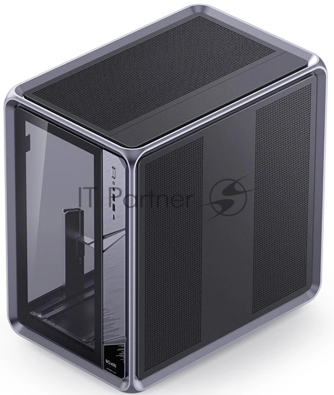 Корпус без блока питания Case JONSBO BO400, Midi-Tower, TG, no fan, 2xUSB-A 3.0 + 1xUSB-C 3.2, ATX, mATX, mITX Grey