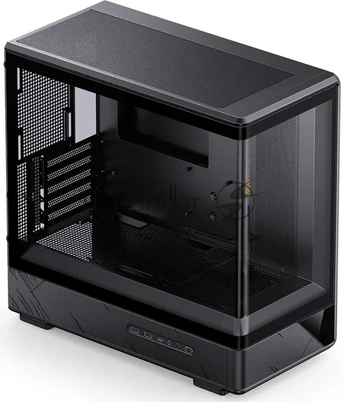 Корпус без блока питания Case JONSBO D200, Mini-Tower, TG, no fan, 2xUSB-A 3.0 + 1xUSB-C 3.2, mATX, mITX Black