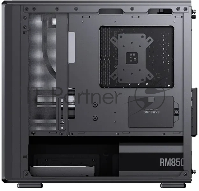 Корпус без блока питания Case JONSBO D200, Mini-Tower, TG, no fan, 2xUSB-A 3.0 + 1xUSB-C 3.2, mATX, mITX Black
