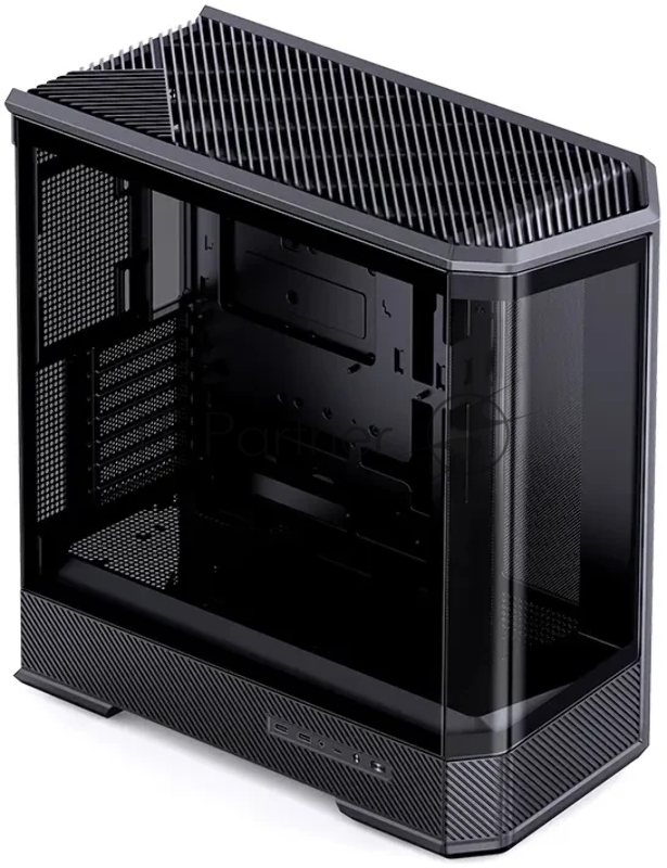 Корпус без блока питания Case JONSBO D400, Midi-Tower, TG, no fan, 2xUSB-A 3.0 + 1xUSB-C 3.2, ATX, mATX, mITX Black