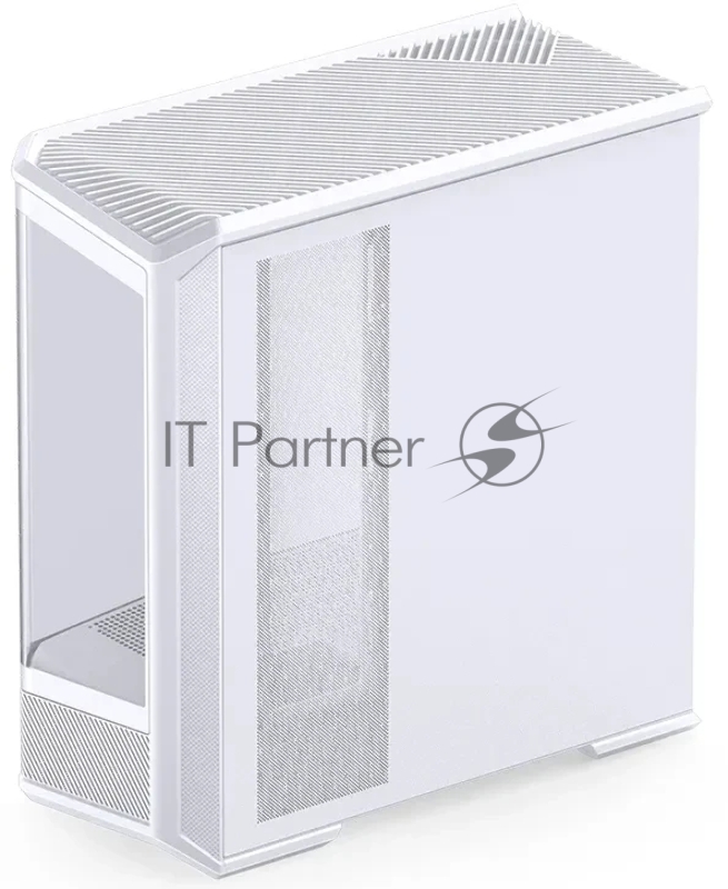 Корпус без блока питания Case JONSBO D400, Midi-Tower, TG, no fan, 2xUSB-A 3.0 + 1xUSB-C 3.2, ATX, mATX, mITX White