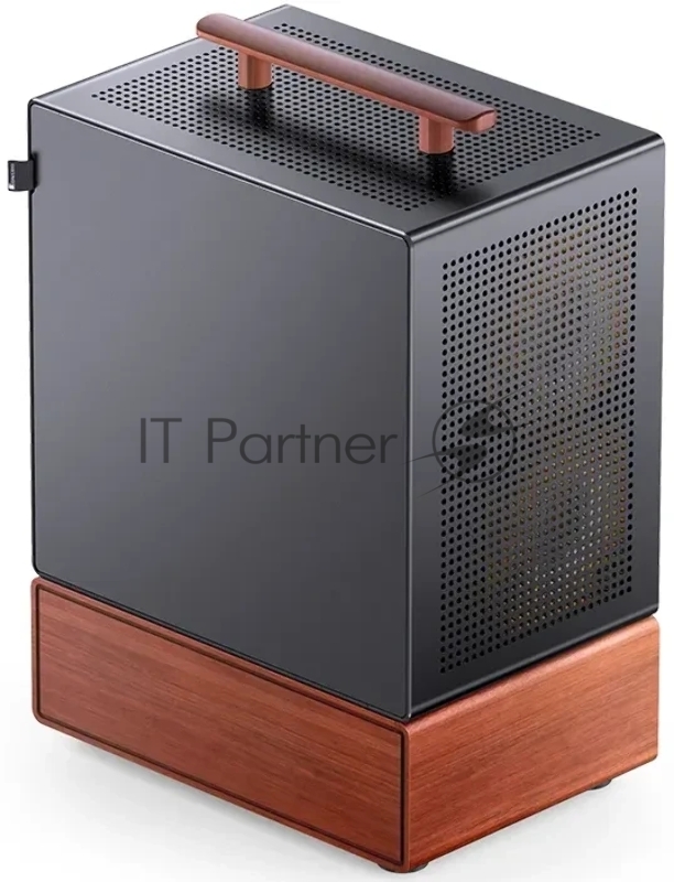 Корпус без блока питания Case JONSBO T7, Mini-Tower, TG, no fan, 1xUSB-A 3.0 + 1xUSB-C 3.2, mATX, mITX Black