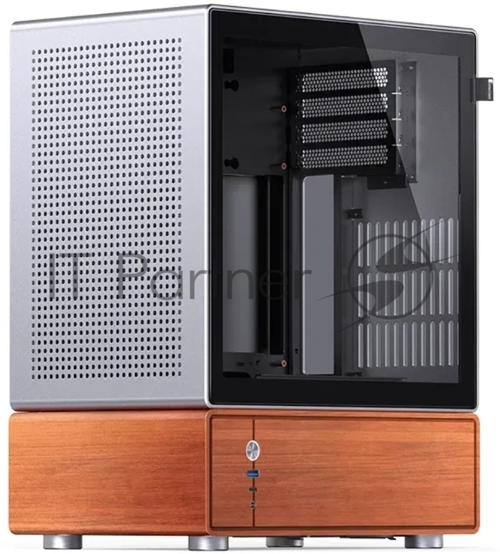 Корпус без блока питания Case JONSBO T7, Mini-Tower, TG, no fan, 1xUSB-A 3.0 + 1xUSB-C 3.2, mATX, mITX Silver