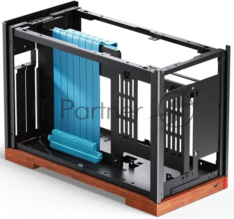 Корпус без блока питания Case JONSBO T9, Micro-Tower, no fan, 1xUSB-C 3.2, SFX PSU Support, mITX Black