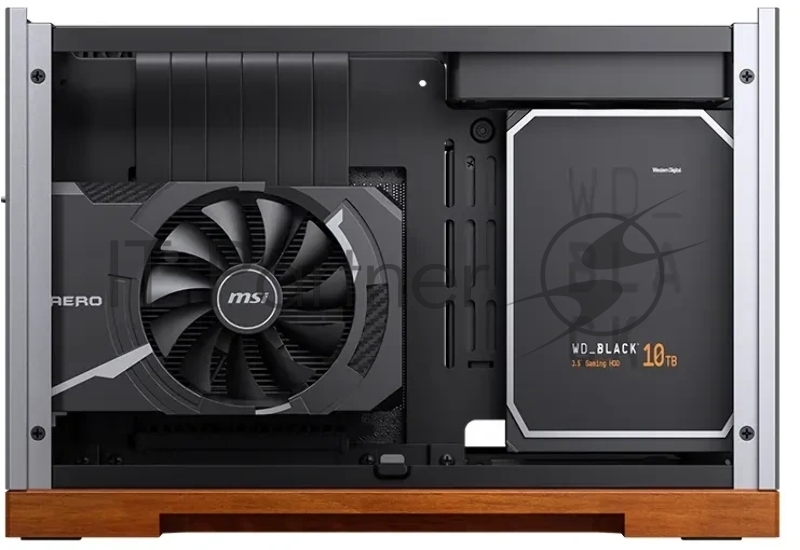 Корпус без блока питания Case JONSBO T9, Micro-Tower, no fan, 1xUSB-C 3.2, SFX PSU Support, mITX Silver