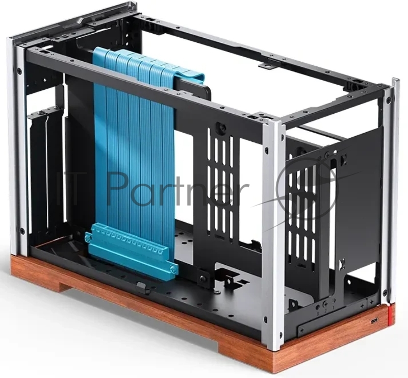 Корпус без блока питания Case JONSBO T9, Micro-Tower, no fan, 1xUSB-C 3.2, SFX PSU Support, mITX Silver
