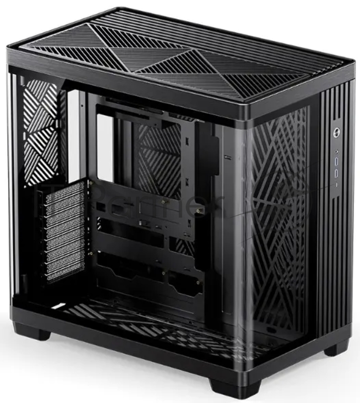 Корпус без блока питания Case JONSBO TK-4, Midi-Tower, TG, no fan, 2xUSB-A 3.0 + 1xUSB-C 3.2, ATX, mATX, mITX Black