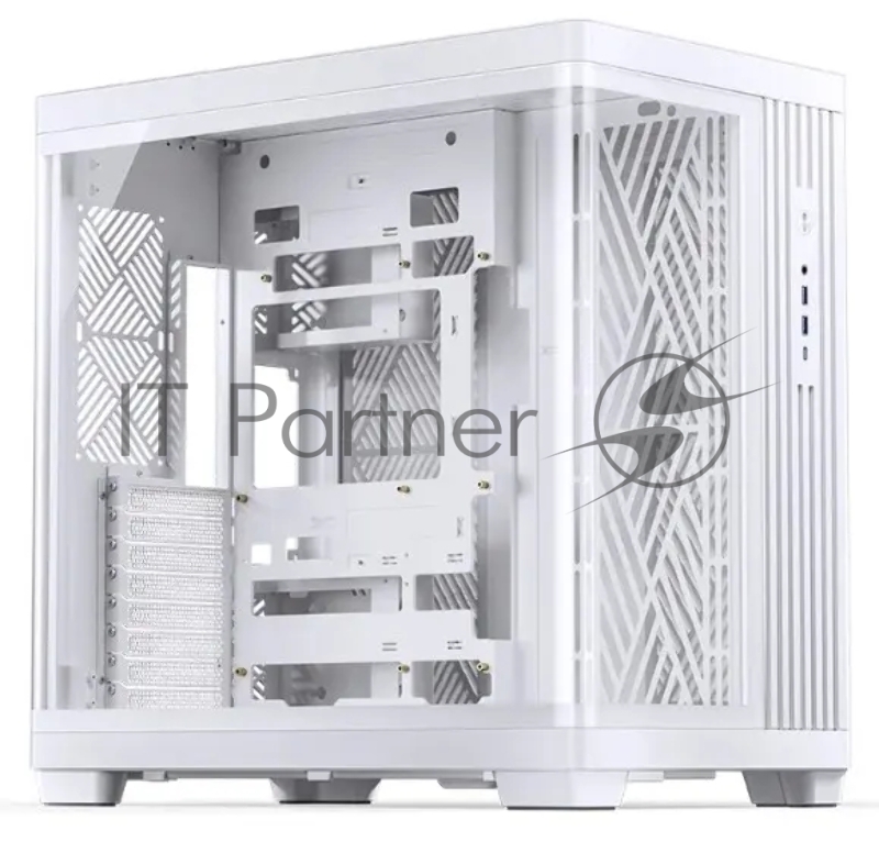 Корпус без блока питания Case JONSBO TK-4, Midi-Tower, TG, no fan, 2xUSB-A 3.0 + 1xUSB-C 3.2, ATX, mATX, mITX White