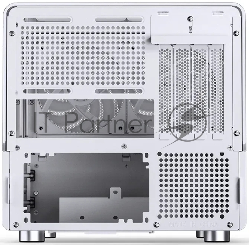 Корпус без блока питания Case JONSBO V12, Mini-Tower, TG, 2x120mm, 1xUSB-A 3.0 + 1xUSB-C 3.2, mATX, mITX White
