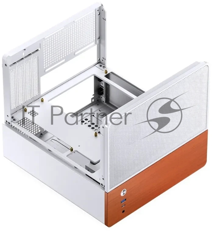 Корпус без блока питания Case JONSBO V12, Mini-Tower, TG, 2x120mm, 1xUSB-A 3.0 + 1xUSB-C 3.2, mATX, mITX White