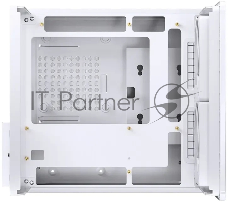 Корпус без блока питания Case JONSBO V12, Mini-Tower, TG, 2x120mm, 1xUSB-A 3.0 + 1xUSB-C 3.2, mATX, mITX White