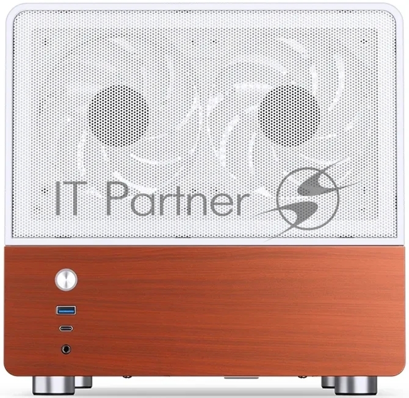 Корпус без блока питания Case JONSBO V12, Mini-Tower, TG, 2x120mm, 1xUSB-A 3.0 + 1xUSB-C 3.2, mATX, mITX White