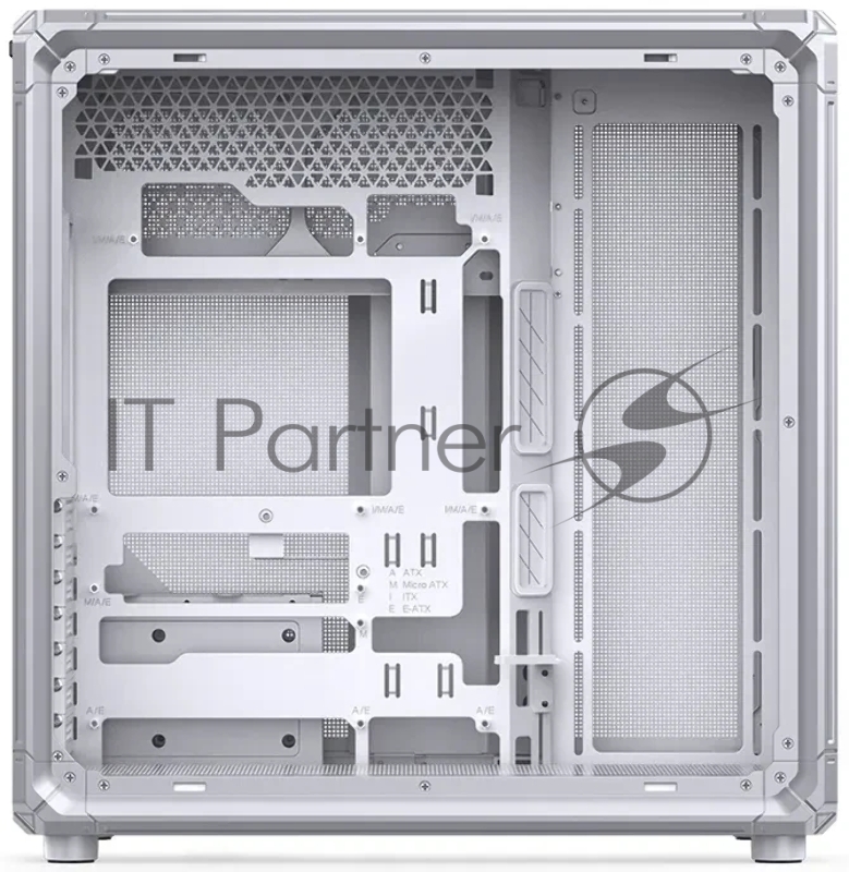Корпус без блока питания Case JONSBO X400, Midi-Tower, TG, no fan, 2xUSB-A 3.0 + 1xUSB-C 3.2, ATX, mATX, mITX White