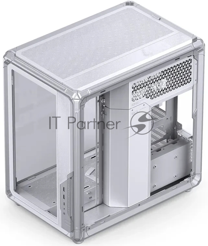 Корпус без блока питания Case JONSBO X400, Midi-Tower, TG, no fan, 2xUSB-A 3.0 + 1xUSB-C 3.2, ATX, mATX, mITX White