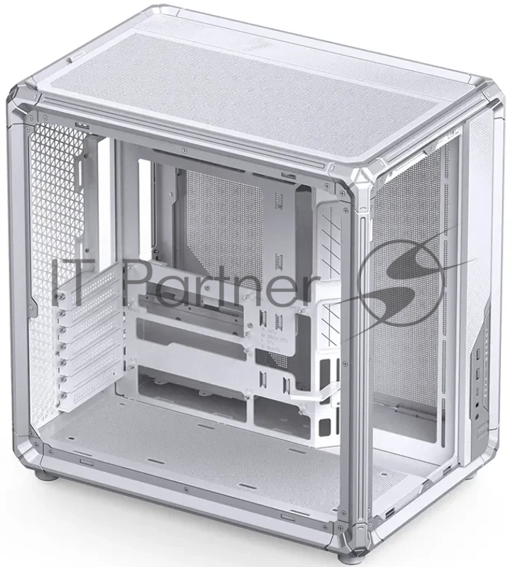 Корпус без блока питания Case JONSBO X400, Midi-Tower, TG, no fan, 2xUSB-A 3.0 + 1xUSB-C 3.2, ATX, mATX, mITX White