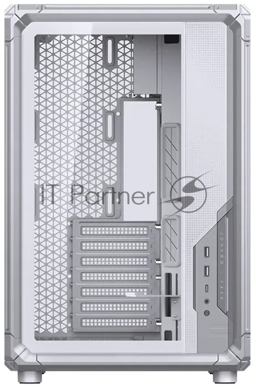 Корпус без блока питания Case JONSBO X400, Midi-Tower, TG, no fan, 2xUSB-A 3.0 + 1xUSB-C 3.2, ATX, mATX, mITX White
