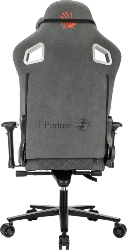 Кресло игровое A4Tech Bloody GC-660 серый искусственная замша