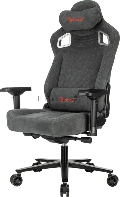 Кресло игровое A4Tech Bloody GC-660 серый искусственная замша