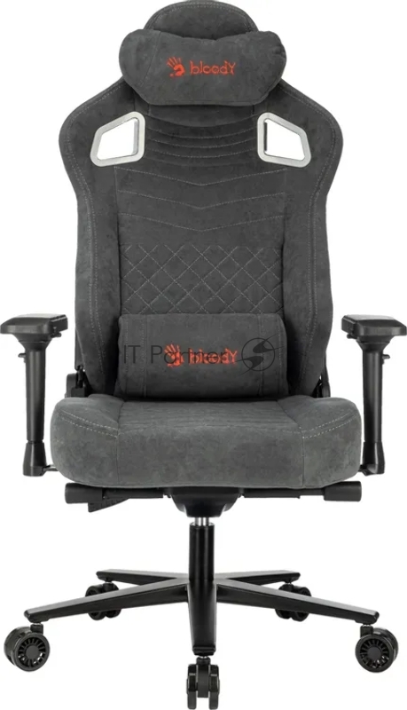 Кресло игровое A4Tech Bloody GC-660 серый искусственная замша