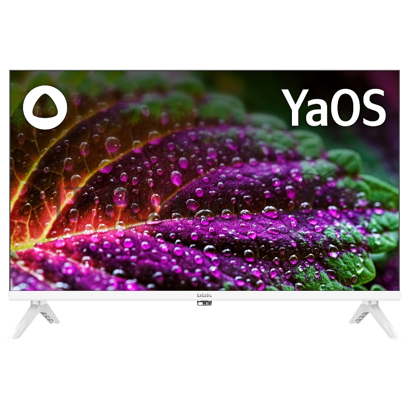 Телевизор LED BBK 24 24LEX-7245/TS2C (W) Яндекс.ТВ Frameless белый HD 60Hz DVB-T2 DVB-C DVB-S DVB-S2 USB WiFi Smart TV (RUS)