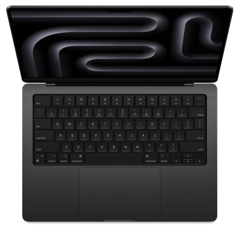 Ноутбук Apple Macbook Pro 14 (24) MX2J3 M4 Pro chip with 14?core CPU and ?core GPU, 24GB, 1TB SSD, Space Black, клав.русская (грав.)