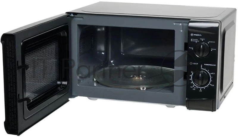 Микроволновая печь Oasis MW-70UB черный, 20 л, 700 Вт, переключатели - поворотный механизм