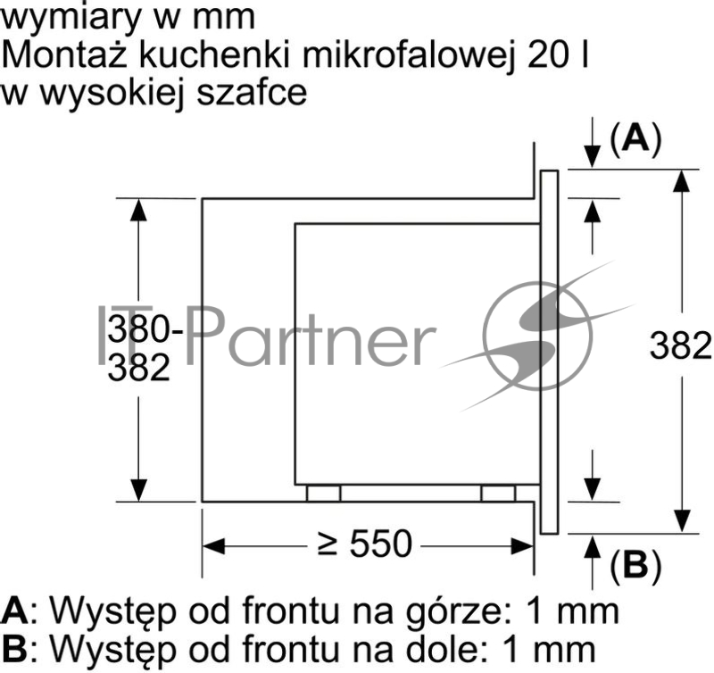 Микроволновая печь Bosch BFL623MB4 черный (встраиваемая)