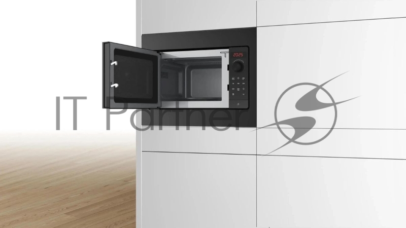 Микроволновая печь Bosch BFL523MB4 черный (встраиваемая)