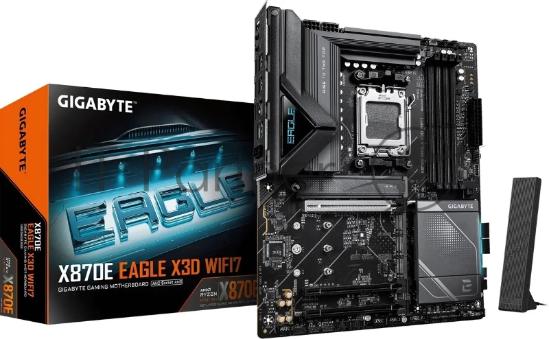 Материнская плата Gigabyte X870E EAGLE X WF7 Socket AM5 AMD X870E 4xDDR5 ATX AC`97 8ch(7.1) 5Gigabit RAID+HDMI