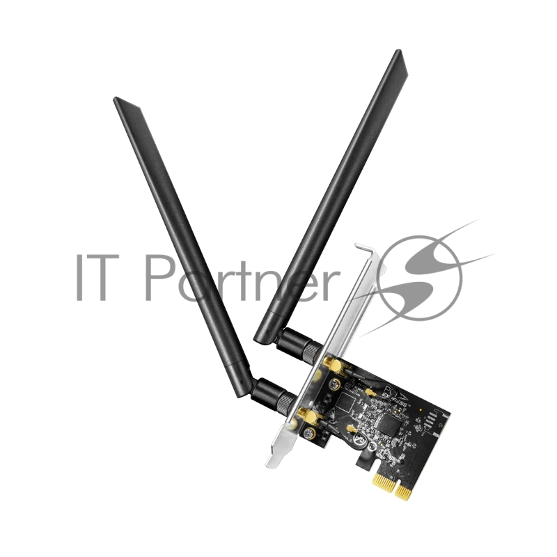 Беспроводной адаптер PCI-E Wi-Fi ,Cudy WE1300, AC1300, низкопроф. планка в комплекте