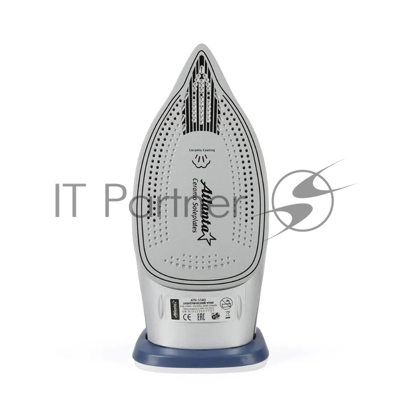 Утюг Atlanta ATH-5580 синий/белый, 3000 Вт, 37 г/мин, 95 г/мин, 350 мл