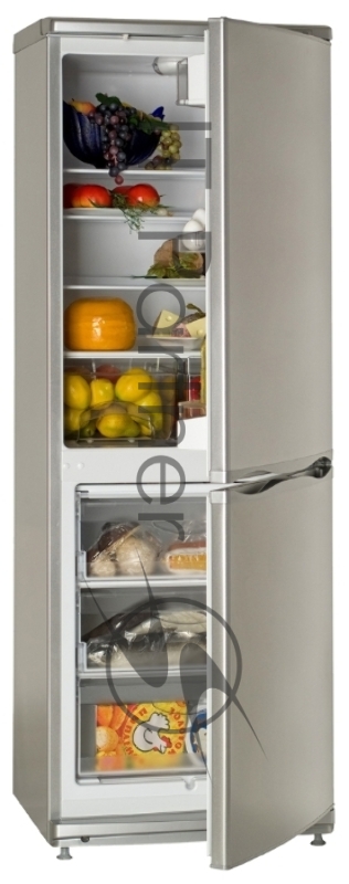 Холодильник Atlant XM-4012-080 серебристый двухкамерный 201/101л морозилка снизу